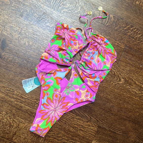 Luli Fama reversible cut out one piece bathing suit - Picture 8 of 11